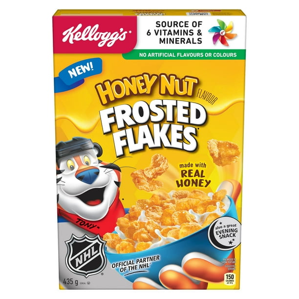 Kellogg's Frosted Flakes* Honey Nut flavoured cereal 435g Walmart.ca