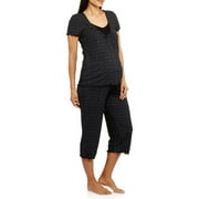 Jaclyn Women's and Women's Plus Halloween Printed Short Sleeve Notch Collar and Sleep Short Set, 2pc.