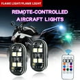 thumbnail image 2 of 4PCS Wireless LED Strobe Lights for Car, Motorcycle, Drone, Bike - RGB Warning Lights, Remote Control, Multi-Mode Flashing, Ideal for Trailers & Aircraft (Moto Glow Up), 2 of 4