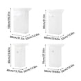 thumbnail image 2 of Vacuum Storage Bags 4 Pack, Jumbo Cube (50*70*32cm), Extra Large Vacuum Seal Bags for Clothing, Comforters, Blankets, Pillow, Bedding, Sweater, Closet Organizers, Space Saving, Cream, 2 of 3