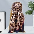 thumbnail image 4 of Foulard Femme Carrée Imprimé Léopard Tissu Doux Respirant Soyeux Écran Solaire Quatre Saisons Châle Décontracté Mode, 4 of 10