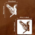 thumbnail image 2 of Woman with Wings Flying Painting Stencil 11.8x11.8 inch Woman with Wings Painting Template Flying Angel Stencil Character Theme Craft Stencil for DIY Painting on Wall Wood Furniture, 2 of 7