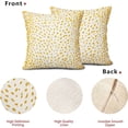 thumbnail image 5 of Yellow White Antelope Pillow Covers 18X18 Inch Neutral Animal Faux Fawn Decorative Pillow Cases Modern Euro Cotton Linen Throw Pillows Set of 2 Farmhouse Home Decor For Sofa Couch Porch Outdoor, 5 of 6
