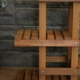 thumbnail image 6 of Sunnydaze 35.75" x 9.75" x 36.25" 7-Tier Brown Meranti Wood Outdoor Plant Stand, 6 of 8