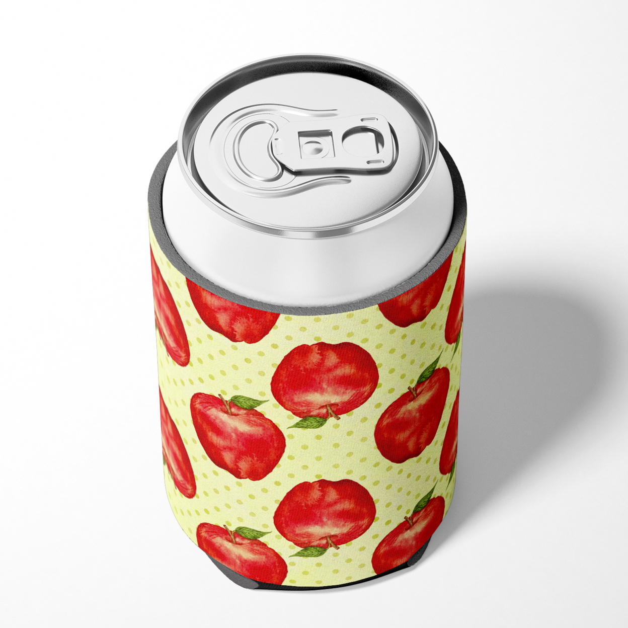 Watercolor Apples and Polkadots Can or Bottle Hugger