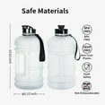 thumbnail image 6 of 2 Liter Water Bottles - Big Water Jugs - 2.2L 74oz LeakProof - Clear Matte, 6 of 7