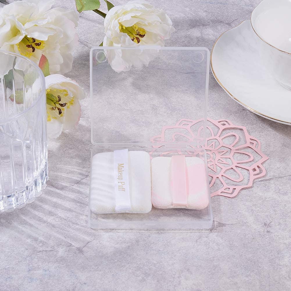 18 Pack Rectangle Clear Plastic Bead Storage Containers Box Drawer Organizers with Lid for Beads Cards and Other Craft Accessories - 3.3x3x0.47 Inches Clear