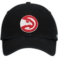 thumbnail image 2 of Men's '47  Black Atlanta Hawks Core Logo Clean Up Adjustable Hat, 2 of 4