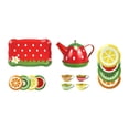 thumbnail image 3 of BELOVING Petit Ensemble de Thé Jouet Éducatif Princesse pour Filles Enfants Tout-Petits Rouge, 3 of 10