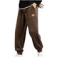 thumbnail image 1 of Pantalones largos de pana para hombre, con cordón y cintura elástica, holgados, para correr, informales, cargo, largos, de algodón y licra., 1 of 8