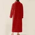 thumbnail image 6 of Womens Zip Up Robe Soft Comfy Long Plush Robe Winter Warm Fluffy Zip Up Bathrobe Cozy Fuzzy Housecoat with Pockets, 6 of 6