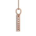 thumbnail image 2 of 1/3 Carat Diamond Heart Pendant Necklace in 14K Rose Gold (Silver Chain Included) (I1-I2 Clarity), 2 of 4