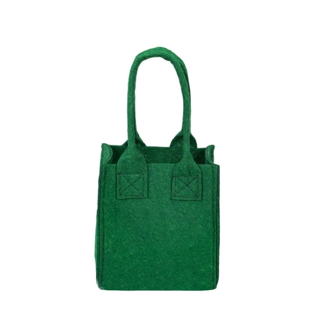 Green Green Felt Diy Christmas Gift Bag For Holiday Present Wrapping And Craft Projects 20X37Cm Size