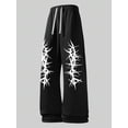 thumbnail image 4 of Men's Japanese Dragon Graphic Baggy Gothic Sweatpants Y2k Pants Mens Goth Graphic Pants Streetwear Drawstring Wide Leg Casual Joggers with Pockets for Skate Daily Wear, 4 of 5