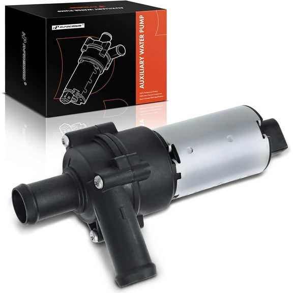 A-Premium Engine Auxiliary Water Pump - 6,8,10Cyl 2.7 2.8 3.2 3.6 4.2 5.2L - Compatible with Audi & Volkswagen - A3 A6 Quattro, TT Quattro, Q7, R8, Eos, Golf, Jetta, Passat & More, for# 3D0965561C