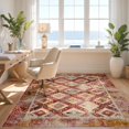 thumbnail image 3 of Design&I 3'x5' Ultra Soft Throw Mat, Boho Throw Vintage Lattice Geometric Border Southwestern Ru Door None Fluffy Washable Easy Care Indoor rug for Bedside Hallway, 3 of 7