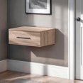 thumbnail image 1 of South Shore Primo Floating Nightstand with 1 Drawer for Adult, in Rustic Oak, 1 of 12