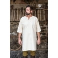 thumbnail image 3 of Burgschneider - Medieval Tunic / Under Tunic 3/4 Sleeve “Lofar“ - Natural (size: XL ), 3 of 4