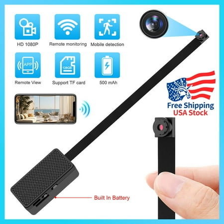 1080P HD Wireless WiFi Spy Camera DIY Mini Pinhole Nanny Cam Video DVR Recorder
