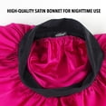 thumbnail image 5 of Evolve Satin Wide-Edge Bonnet, Fuchsia, 5 of 8
