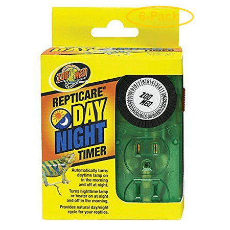 Zoo Med ReptiCare Day & Night Timer Timer with 2 Sockets - Pack of (Best Reptile Light Timer)