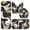 Black and Gold Marble Pattern, variant on Blue and Gold Marble Pattern Bathroom Rug Set 4 Piece,Includes Contour,Lid Cover,Bath Mat,Non-Slip Extra Soft Absorbent Washable