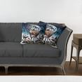 thumbnail image 7 of Ambesonne Rustic Throw Pillow Cover 2 Pack, Ethnic Night Woods Moon Cow, 16", Petrol Blue and Burnt Sienna, 7 of 7