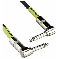Ernie Ball Guitar Instrument Cable Patch Right/Right Black 1 ft