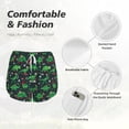 thumbnail image 4 of Balery Dino Christmas Party Pantalones cortos deportivos para mujer con forro y dos bolsillos, elásticos, para entrenamiento, gimnasio, yoga-Large, 4 of 7