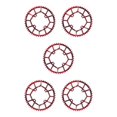 thumbnail image 1 of Ruiboury 1/2/3/5 Anneaux de Chaîne Ronds Pièces Vélo 104BCD Roue Dentée Rouge 52T 5 Pcs, 1 of 1