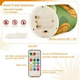 thumbnail image 4 of Pumpkins Flameless Candles&nbsp;LED Lights Battery Operated Candles with Remote and Timers Flicker Lights Votive Set of 2, 4 of 7
