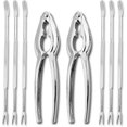 thumbnail image 1 of Piece Seafood Cutlery Set with Forks and Lobster Tongs, 1 of 5