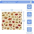 thumbnail image 5 of SKYSONIC Autumn Maple Leaf Washcloths Set of 4, Highly Absorbent Soft Cotton Fingertip Towels for Bathroom, Kitchen, Gym, Spa, Home Decor, 12 x 12 Inch, 5 of 7