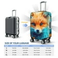 thumbnail image 4 of Fuzoiu Fiery Red Maple Leaf Fox Print Suitcase Cover,Washable Luggage Covers for Suitcase,Elastic Luggage Protector Cover,Scratch Resistant Travel Suitcase Covers-Small, 4 of 7