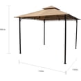 thumbnail image 3 of International Caravan ST. Kitts 10-Foot Vented Canopy Gazebo, Grey, 3 of 5