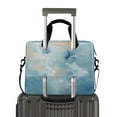 thumbnail image 2 of 16" Laptop Briefcase for Work Travel Laptop Shoulder Bag Carrying Handbag Laptop Case Watercolor Blue Butterflies, 2 of 8
