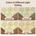 thumbnail image 7 of Design&I 6'x9' Ultra Soft Area Rug, Farmhouse Ornate Symmetrical Border Interlocking Framework Boho None Fluffy Washable Non Shedding for Guest Room Bedroom Living Room, 7 of 7
