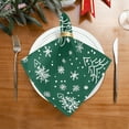 thumbnail image 2 of Qxltty Green Christmas Tree Napkins 20×20in Perfect for Parties Dinners Weddings Cocktail Housewarming Cloth Napkins Set of 6, 2 of 8