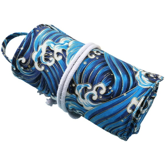 Crochet Hook Roll Bag Crochet Tool Storage Bag Knitting Needle Case for Crafting Crocket Project Accessories Organiser