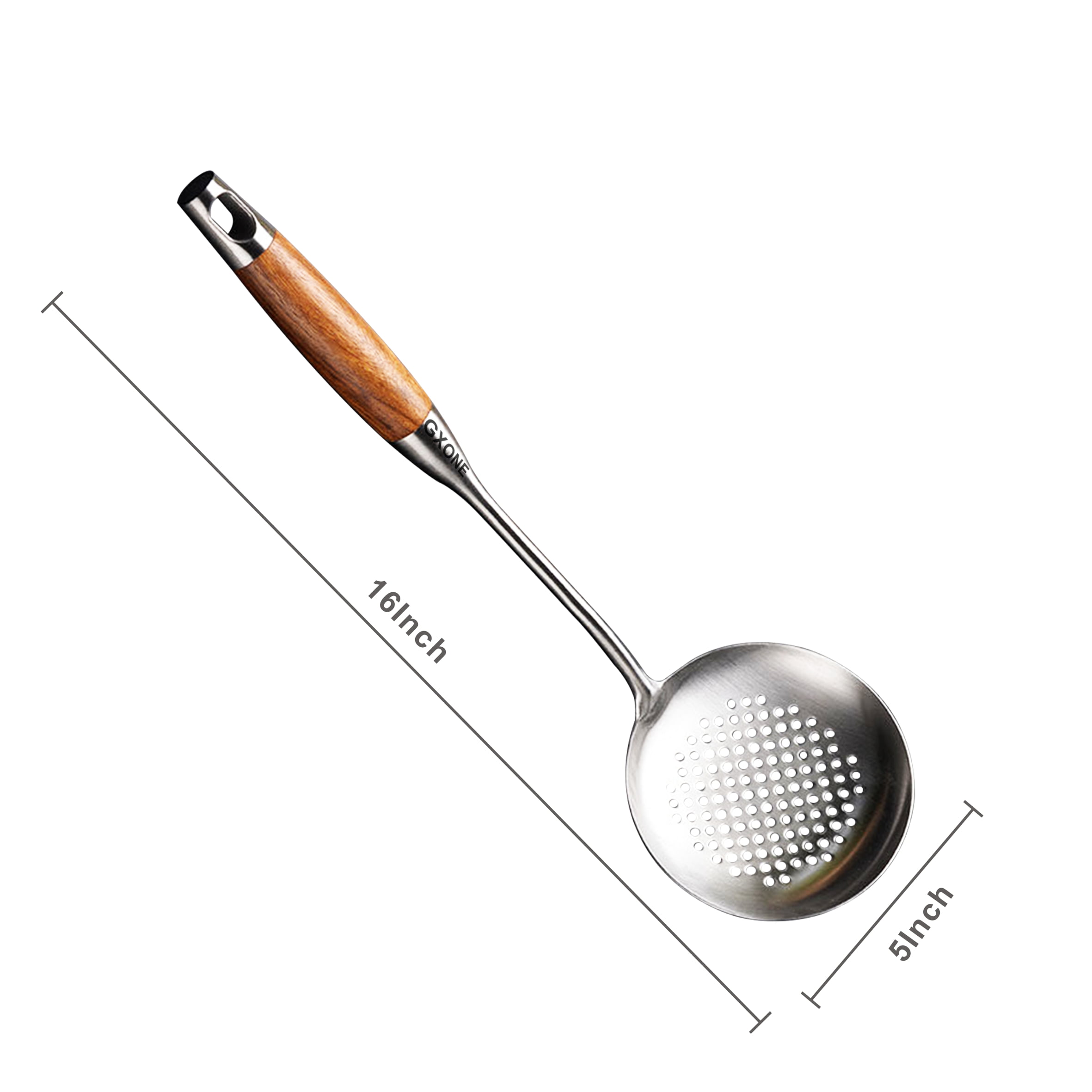 Igoolee Soup Ladle, Stainless Steel Sauce Ladle for Home Kitchen or Restaurant, 11 inch, Set of 2 - Ladle / Strainer Ladle