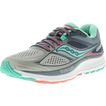 Saucony Women's Guide 10 Grey / Teal Ankle-High Running Shoe - 8M ...
