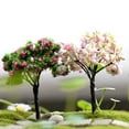 thumbnail image 3 of Flmtop Plant Miniature Mini Different Shape Plastic Metal Dollhouse Tree Miniature for Home, 3 of 9