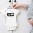 thumbnail image 5 of Gangsta Napper Rap Hip-hop Humor Romper Boys or Girls Infant Baby Brisco Brands 24M, 5 of 6