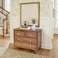 thumbnail image 6 of Beaumont Lane Traditional 40"W Bone 4 Drawer Accent Chest in Brown, 6 of 7