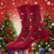 thumbnail image 1 of Calcetines gruesos y cálidos para mujer, calcetines casuales navideños, calcetines para mujer, 1 of 4
