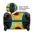 thumbnail image 2 of Yiaed Yellow Sunflowers With Green Leaves Print Travel Luggage Cover Suitcase Protector Fits 18-32 Inch Luggage Wheel Covers Patterned Elastic Luggage Anti-scratch（No luggage）-Large, 2 of 5