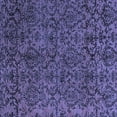 thumbnail image 1 of Ahgly Company Machine Washable Indoor Square Oriental Blue Modern Area Rugs, 4' Square, 1 of 4