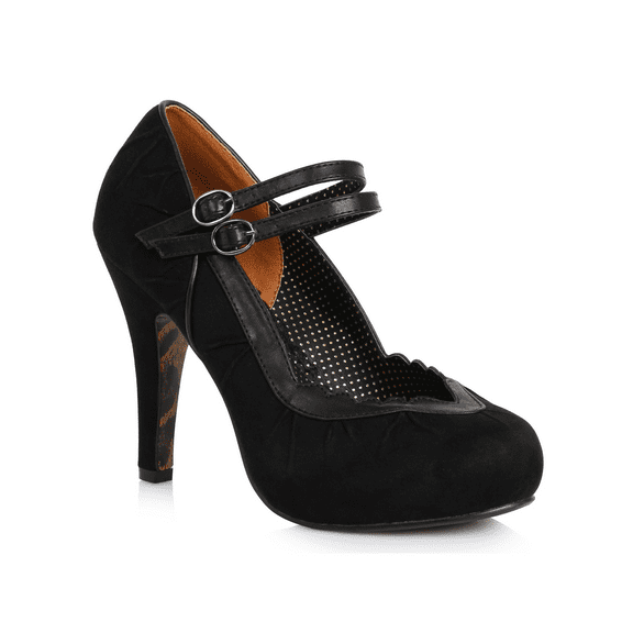 4" Double Strap Suede Maryjane