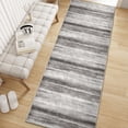 thumbnail image 3 of BERTHMEER 2'x8' Washable Runner Rugs for Hallway Kitchen Entryway Non-slip, Black Gray Stripe, 3 of 4