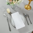 thumbnail image 4 of LZY 20’’ x 20’’ Soft Polyester Cloth Elegant Dinner Napkin, White, 100 Count, 4 of 7